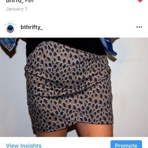 Cheetah skirt